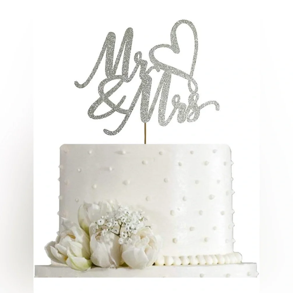 Mr & Mrs Cake topper Brand New